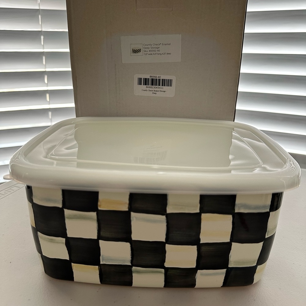 Mackenzie Childs deep storage container